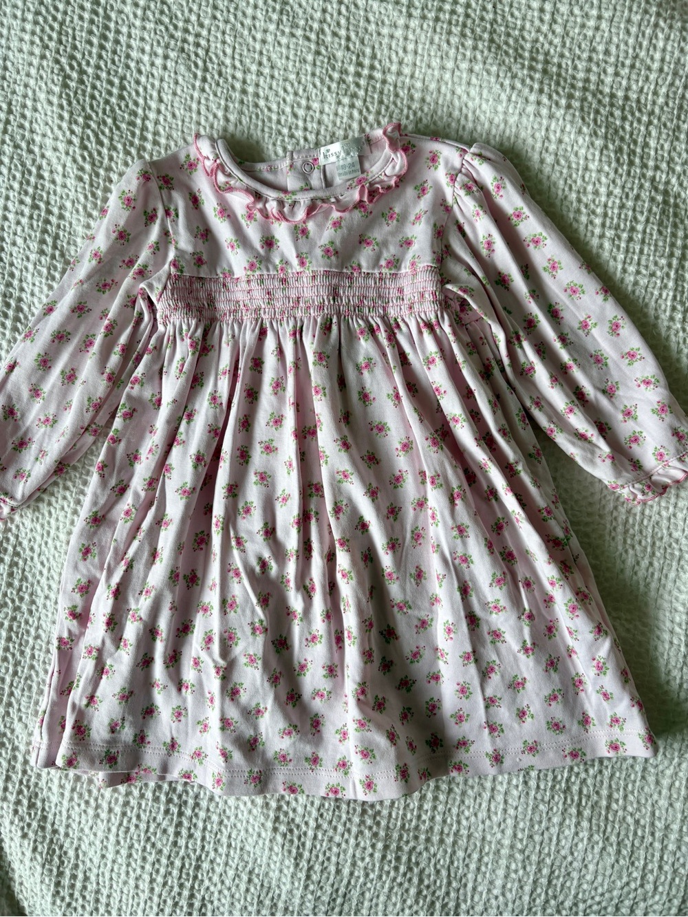 KISSY KISSY Pink Floral Smocked Baby Dress